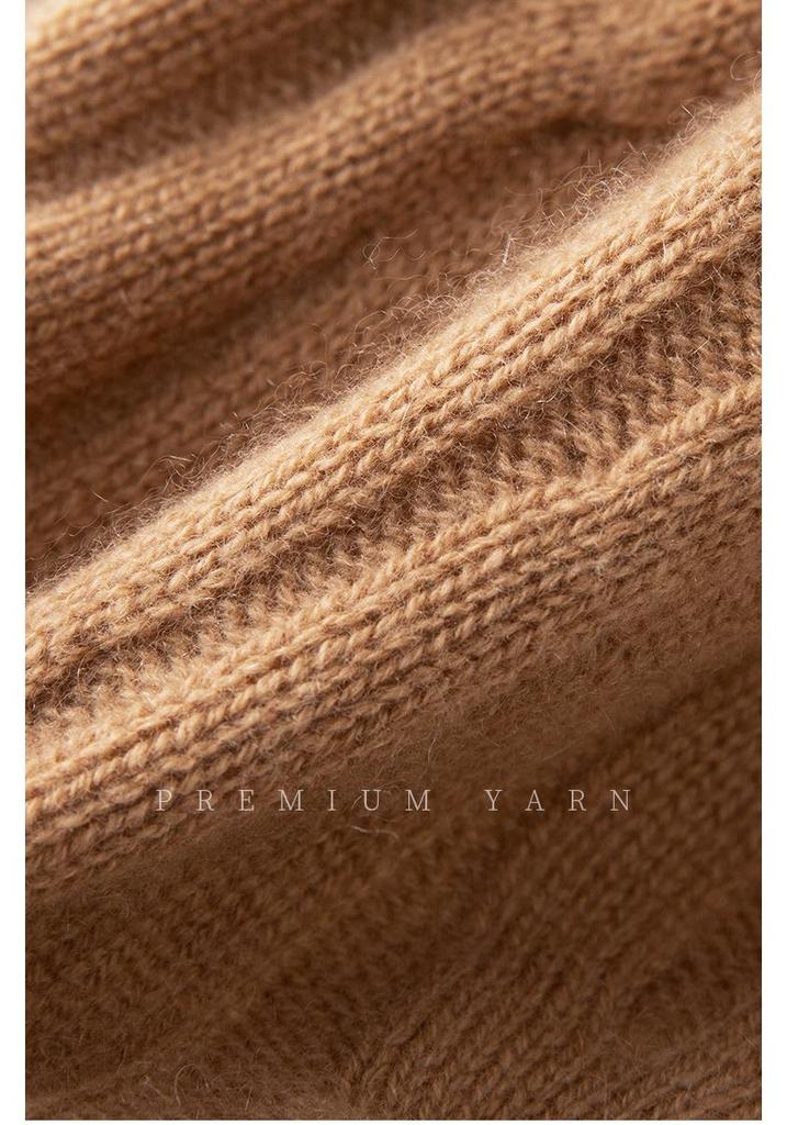 Women's Soft Cashmere Cable Knit Sweater - Autumn/Winter 2025 Collection