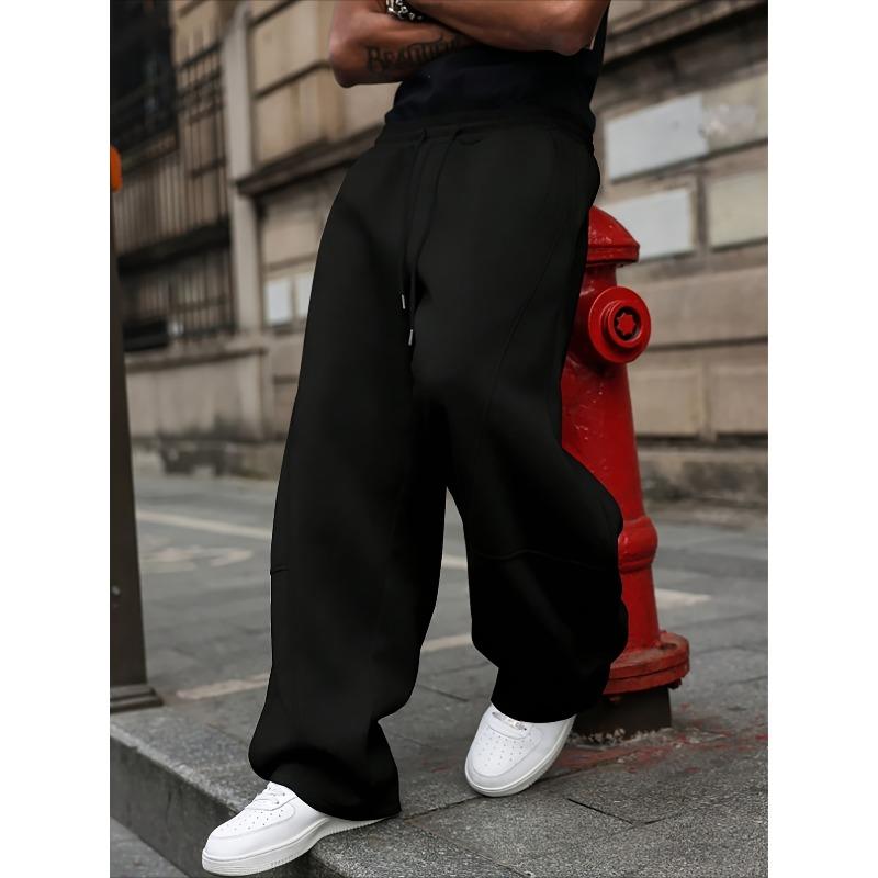 American Street Men s Wide Leg Casual Pants Autumn and Winter New Casual Jogging Sports Pants S