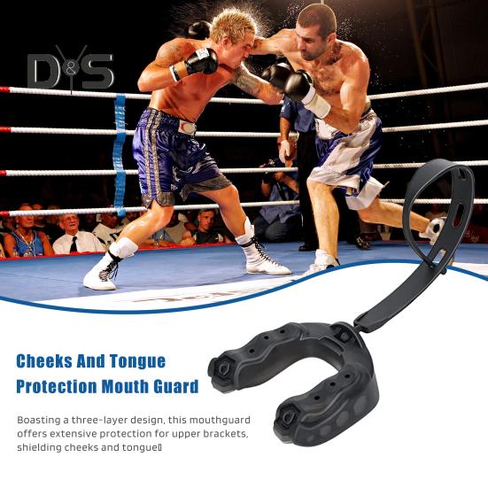 Apărător de gură pentru fotbal pentru adulți, sport pentru tineri, cu cureaua, pentru fotbal, box, pentru rugby, lacrosse, hochei