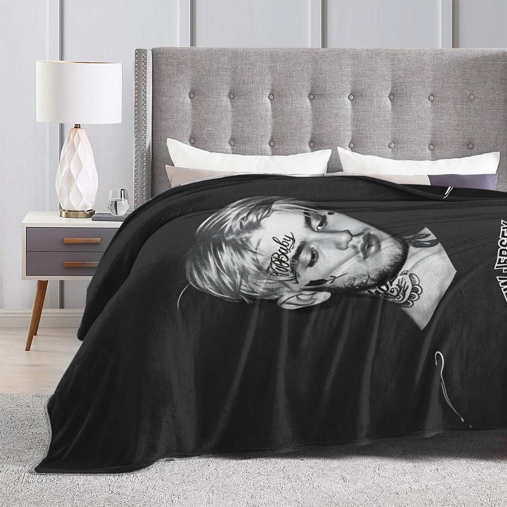 Super Soft Blanket Airplane Travel Lil peep Hot Singer Throw Blanket  Flannel Bedspread For Bedroom Aesthetic Sofa Bed Cover