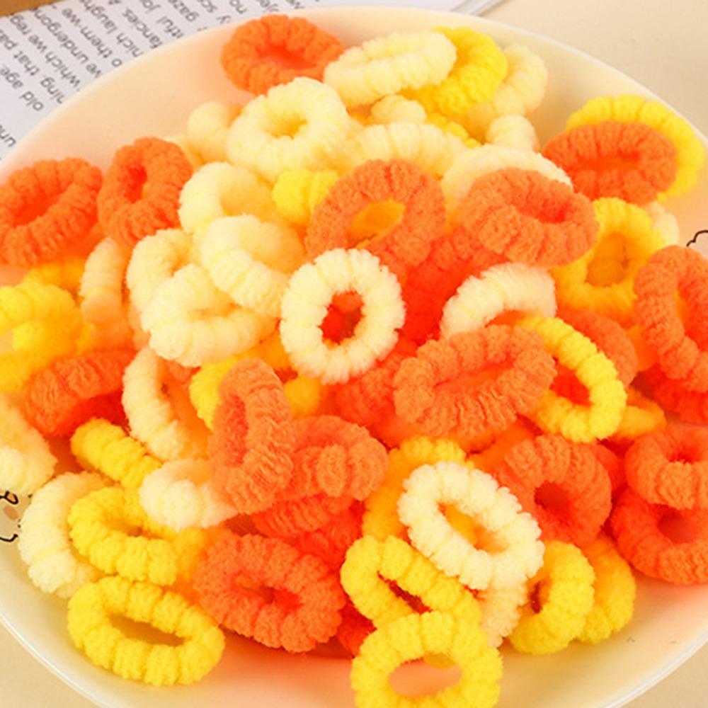500pcs Seamless Rubber Band Candy Color Colorful Hair Tie Fashion Basic Hair Rope Set  Daily