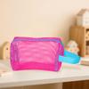 Dopamine Women's Small in Macaron Colors, Octagonal Mesh Handle Bag, Makeup Bag, Portable Large-Capacity Storage Bag for Outdoor Travel