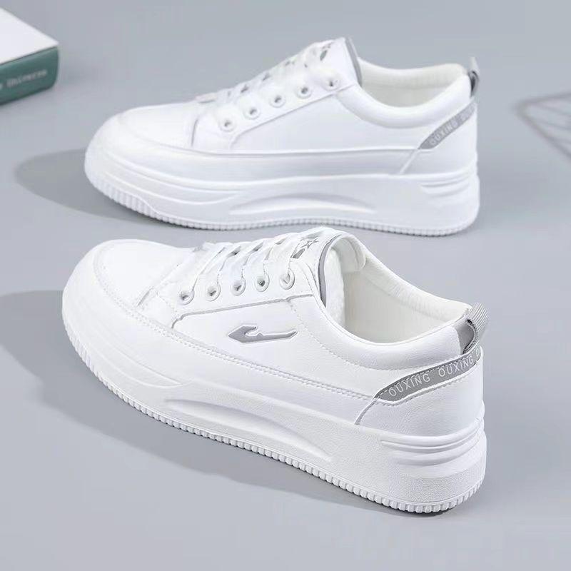

2025 new school season shoes female versatile students high value campus sports female high school students casual white shoes 35