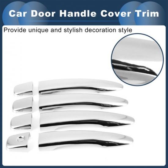 Car Door Handle Cover Trim Side Door Handle Cover For Nissan Rogue Silver Tone