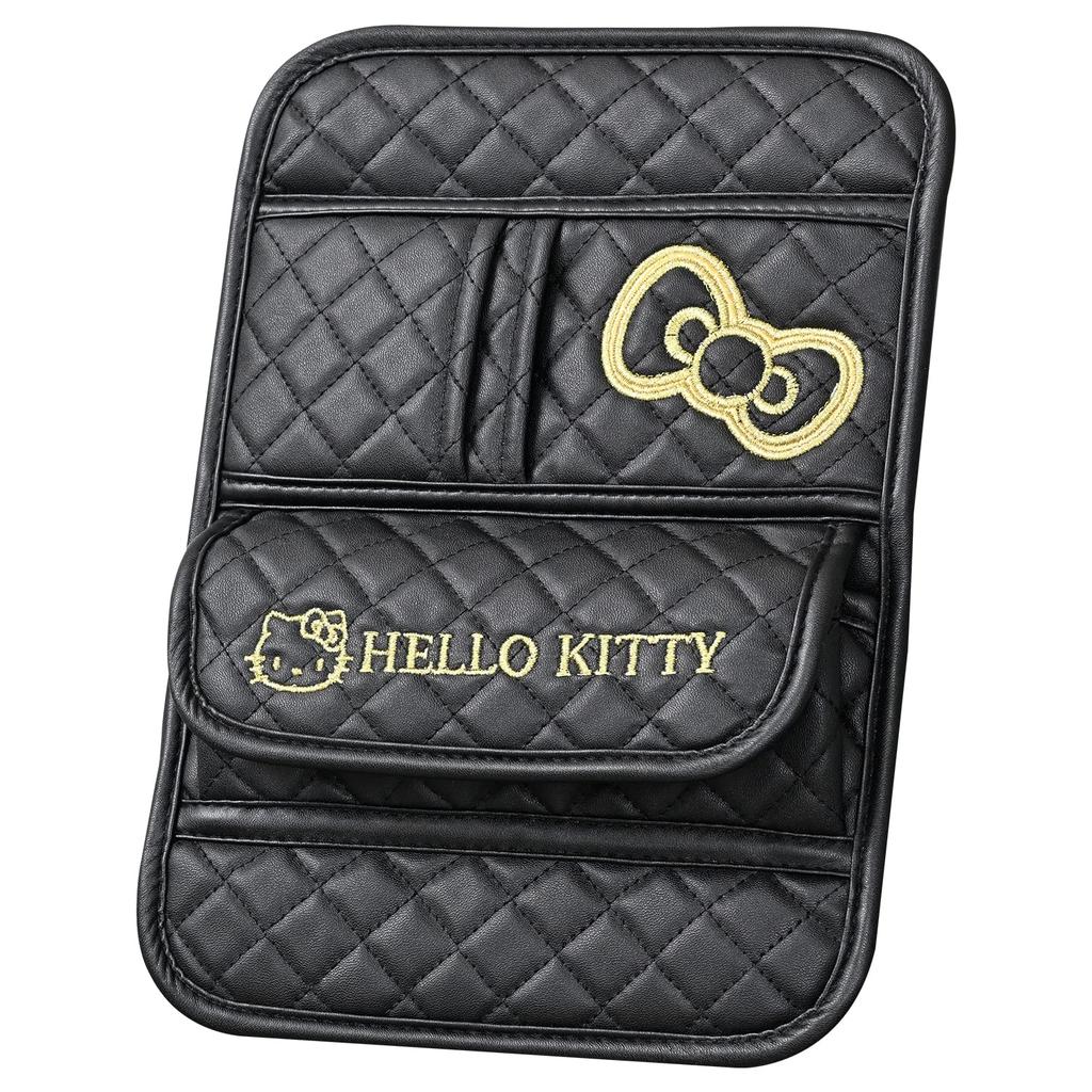 Seiwa KT557 Car Accessories Sunglasses Holder, Hello Kitty B&G Sunglasses Visor, Sun Visor Pocket,