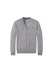 Men's Cotton V-Neck Sweater with Small Horse Embroidery – Classic, Versatile Spring/Autumn Knitwear