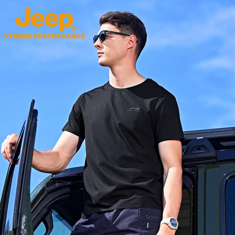 JEEP Men s Quick-Dry Outdoor Short-Sleeve T-Shirt L