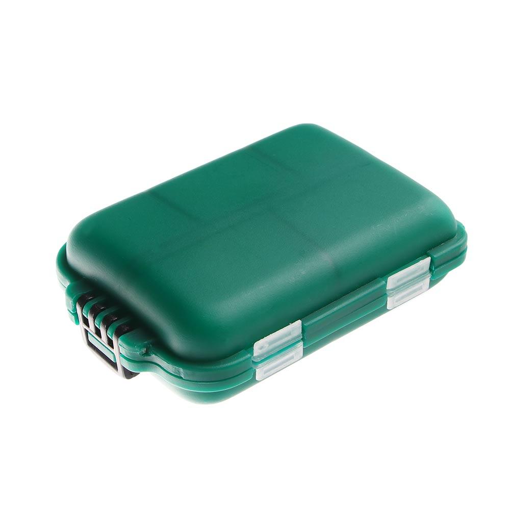 Eco-Friendly Plastic Baits Hook Shrimp Lure Case Fishing Tackle Storage 10 Lattices Tool Box