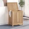 VidaXL Laundry Basket 50x35x60 Cm Solid Teak Wood 340759