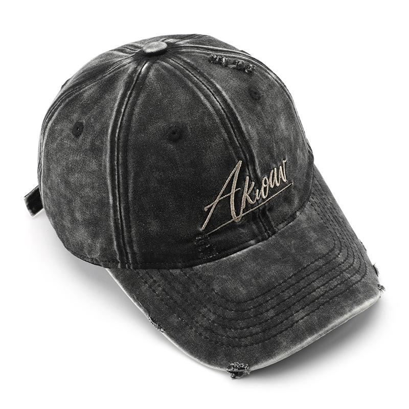 Women's hat with letter embroidery, baseball cap, outdoor men's travel sports sun hat, duckbill cap