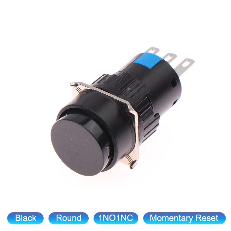 16Mm La16Y/J/F-11 Ab6-Mr Round Rectangle Self-Reset Push Button Switches Power Switch 1No1Nc
