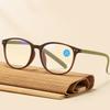 Retro Reading Glasses for Men Women Oval Frame Anti-blue Light HD Ultralight Far Sight Eyewear