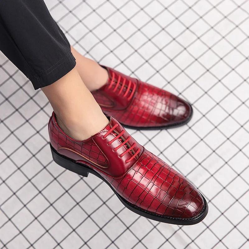 Spring Italian High-quality Leather Shoes for Men Men Leather Men Shoes Man Wedding Dress Shoes Patent Mens Loafers Big Size