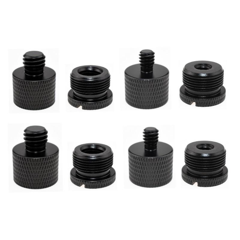 Microphone Stand Adapter Screw 5/8 3/8 1/4 Converter Screws for Microphone Camera Tripods Stand Screws Aluminum Alloy-