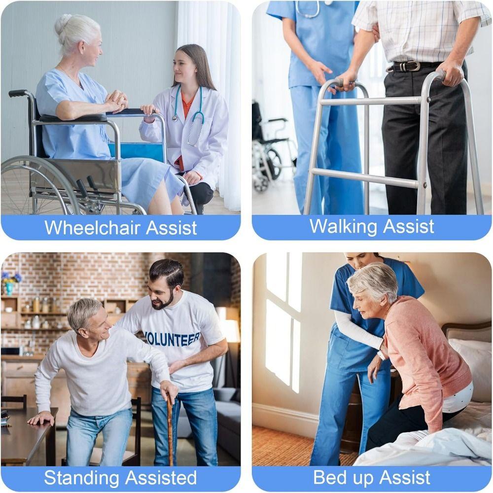 With Quick Release Buckle Gait Belt for Seniors Anti-Slip Lifting Belt  Bariatric