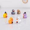 10 Pezzi Halloween Mini Anatra Fantasma Resina Charms Multistile Piccola Anatra Statuetta Fai da Te Casa Decorazione Accessori Paesaggio Micro Ornamento