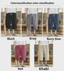 Men's Cropped Chinese Style Linen Shorts - Summer Wide-Leg 7-Point Casual Trousers
