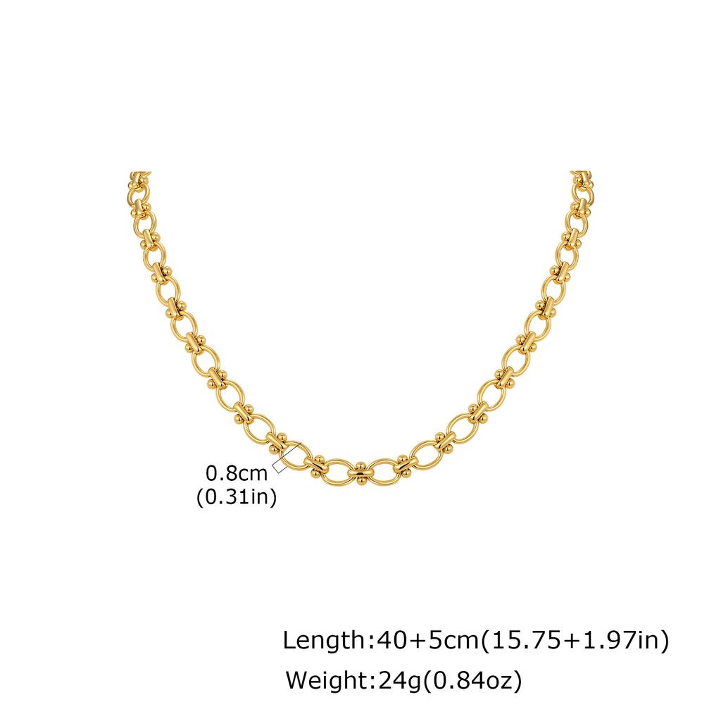 Fashion Jewelry, Stainless Steel Multi-Style Cross Chain Handmade Chain Necklace, Women'S Collarbone Chain 2697