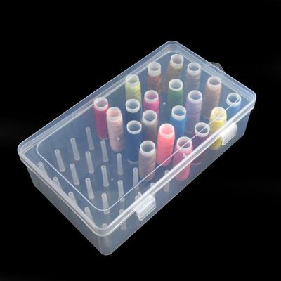 1Pc 42 Axis Needle And Thread Box Household Storage Box Multi Functional Transparent Needle And Thread Set Thread Box Sorting