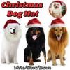 New Year Creative Santa Dog Cat Costume Funny Cute Santa Claus Hat for Dog with White Beard Furry Pet Wig Xmas Cap Pet Outfit
