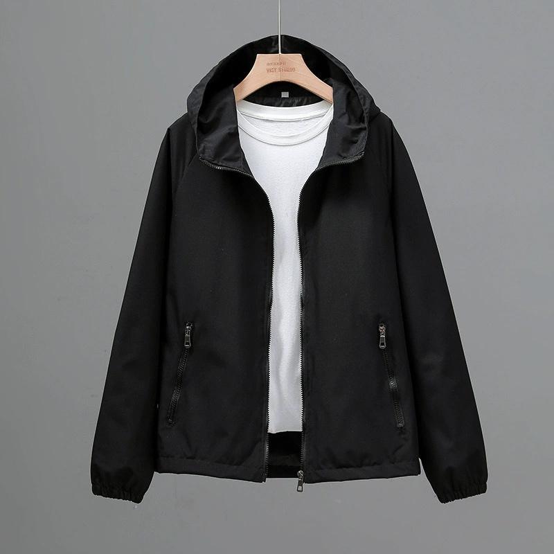 Thin Trench Coat Women Spring Autumn Double Hooded Windbreaker Wind-Proof Waterproof Sports Outwear Female Fashion Joker