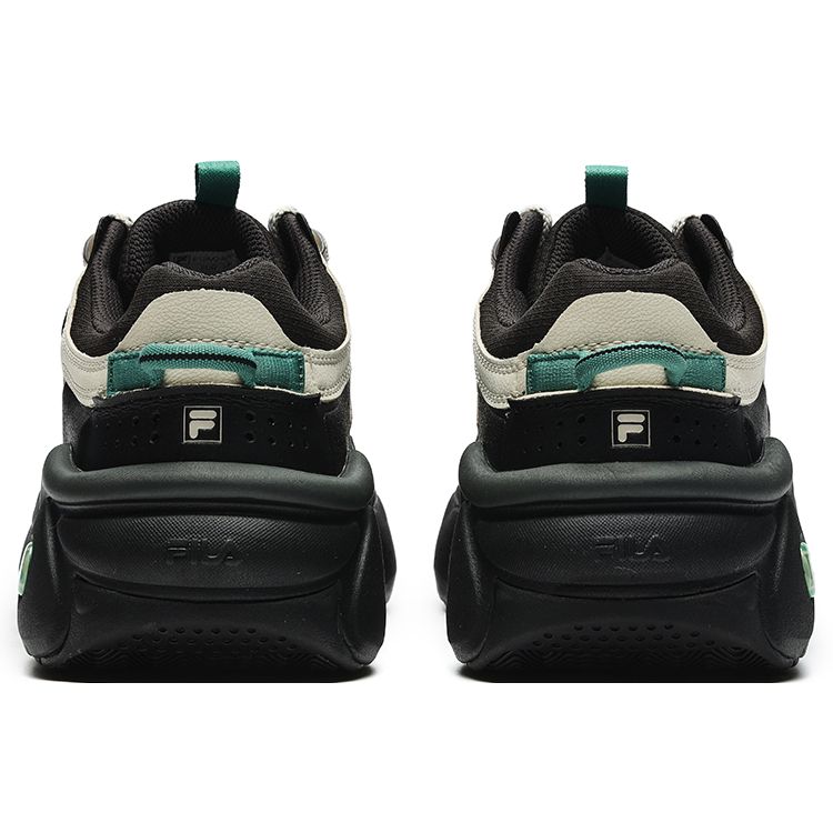 FILA Panini Comfortable Versatile Shock Absorbing Durable Low-Top Retro Basketball Shoes Men sneaker Black Oatmeal F12M242605FBO