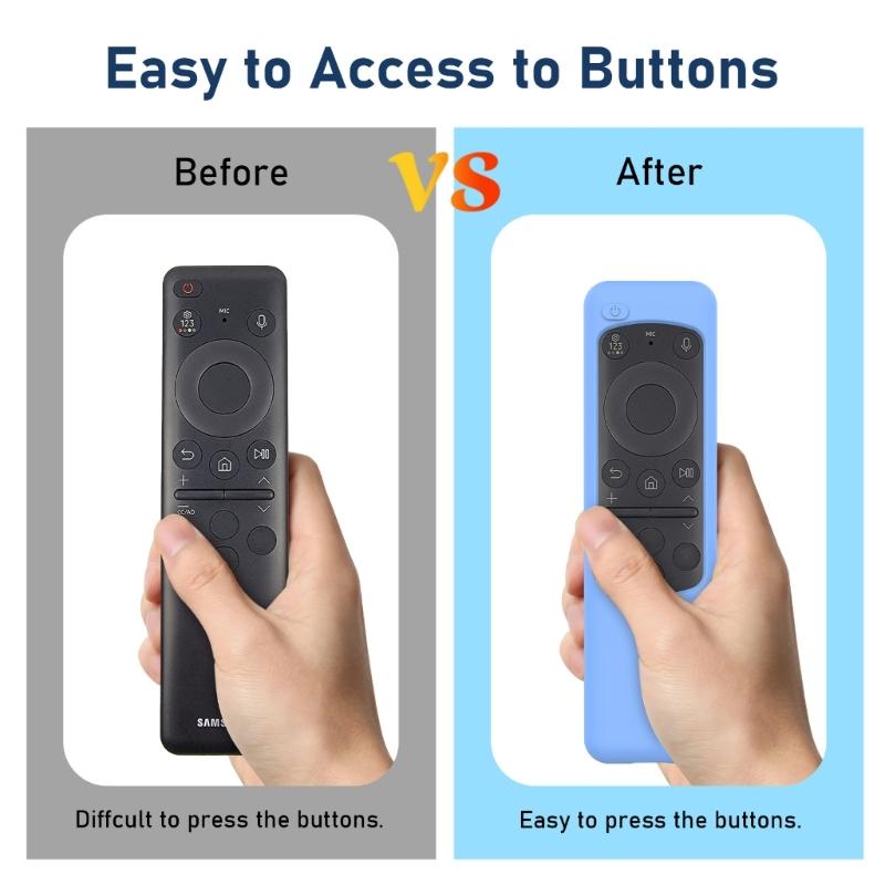 Protective Silicone Skin Case for BN59-01432A Remote Soft Silicone Case Anti-Slipping Box Controller Accessories