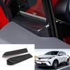 Car Accessories Fit for Toyota C-HR CHR 2018-2023 Front Door Window A Pillar Decoration Strips Cover Trim (Carbon Fiber Style) ABS 2 PCS