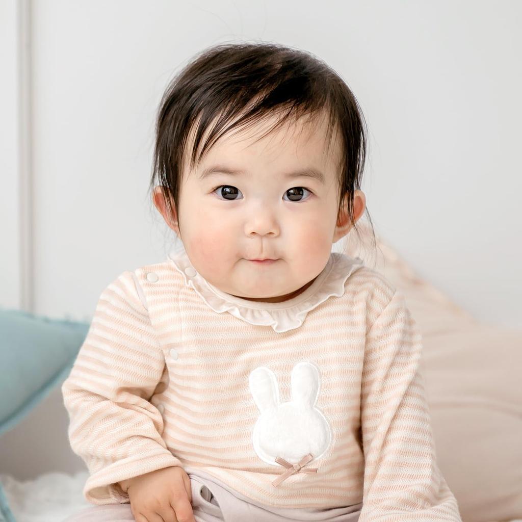 Coveralls Border Rabbit 80 Made in Japan [Baby Castle]