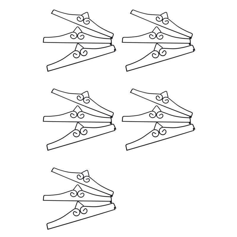 

15Pcs Garden Flag Wall Hanger Powder Coated Iron Banner Holder Flag Holder Bracket For Flags Calendar Towels Decoration чёрный