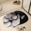 Diatom Mud Floor Mat, Water-absorbing and Dirt-resistant Anti-skid Mat, Bathroom Door Foot Mat 3D Three-dimensional Visual Effect Bathroom Floor Mat