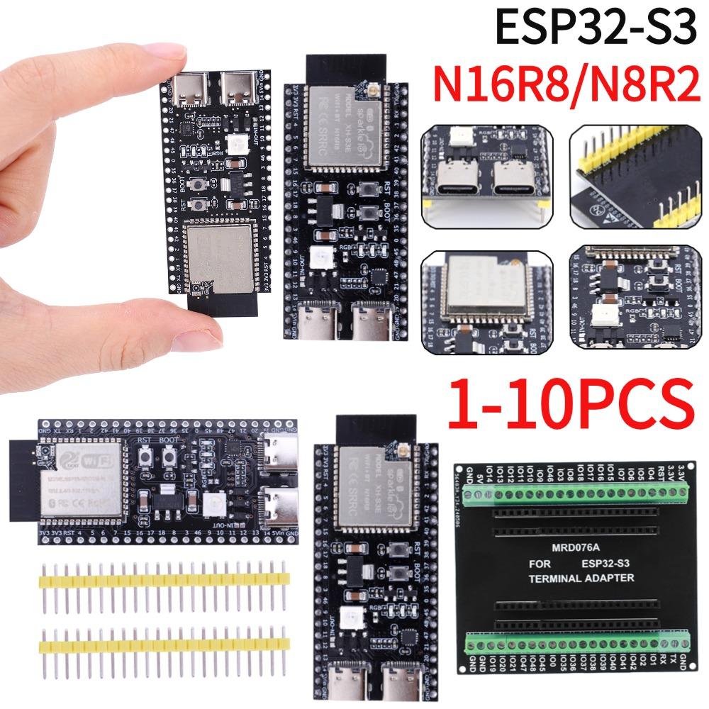 ESP32-S3 Dual Type-C Development Board 2.4G Wifi Module for Arduino ESP IDF ESP32-S3-WROOM-1 N8R2 N16R8 44Pin 8M PSRAM ESP32 S3