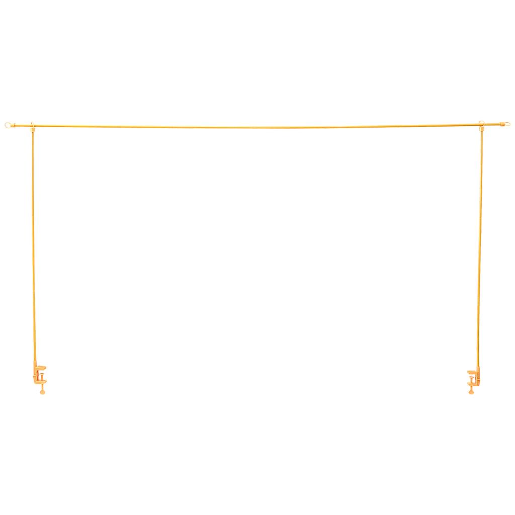 Over The Table Rod Stand with Clamps Adjustable 31"-98" Width Black Golden Table Arch Stand Hanging for Wedding Birthday Party