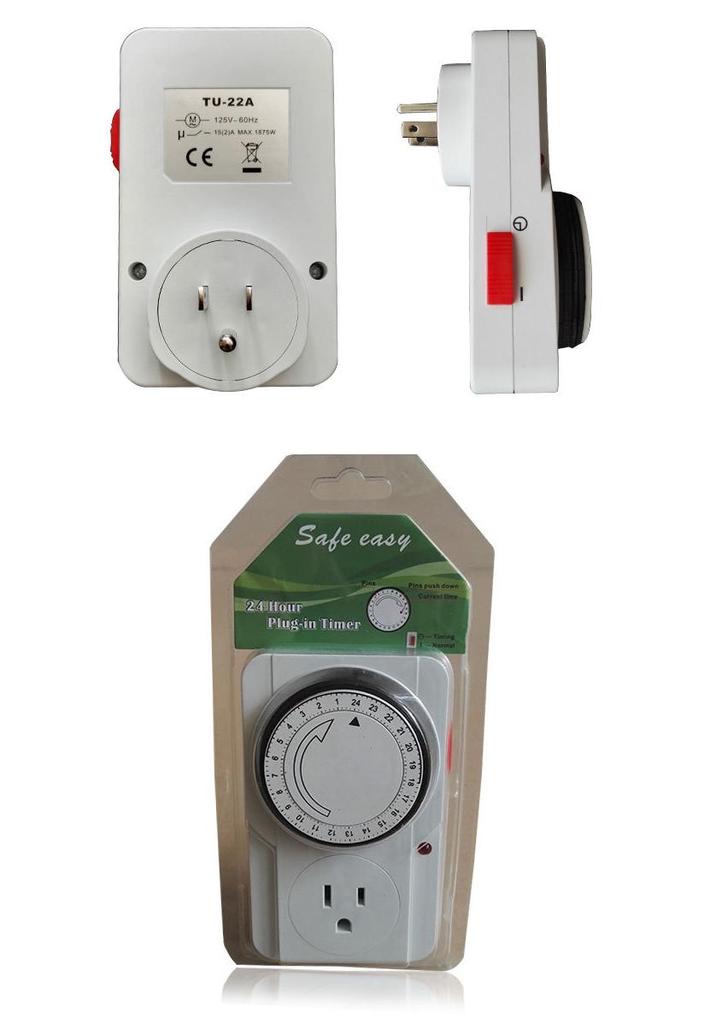 24-Hour US Mechanical Timer Switch Socket Controller