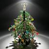Mini Desktop Christmas Tree DIY Beaded Christmas Tree Kit Bead Holiday Craft DIY Set Christmas Halloween Ornaments Xmas Decor