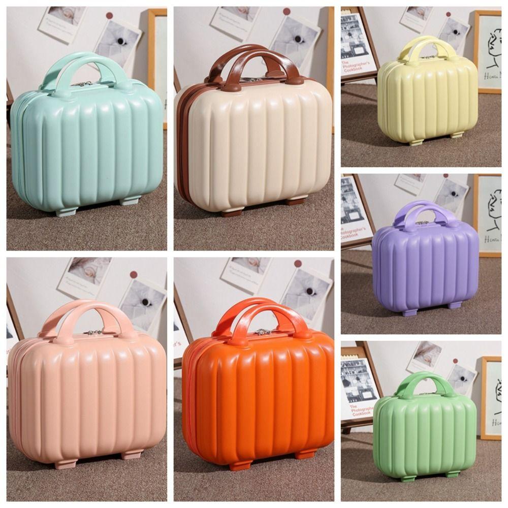 Suitcase Candy Color Suitcase Storage Toiletry Box 14-inch Cosmetic Cases  Outdoor
