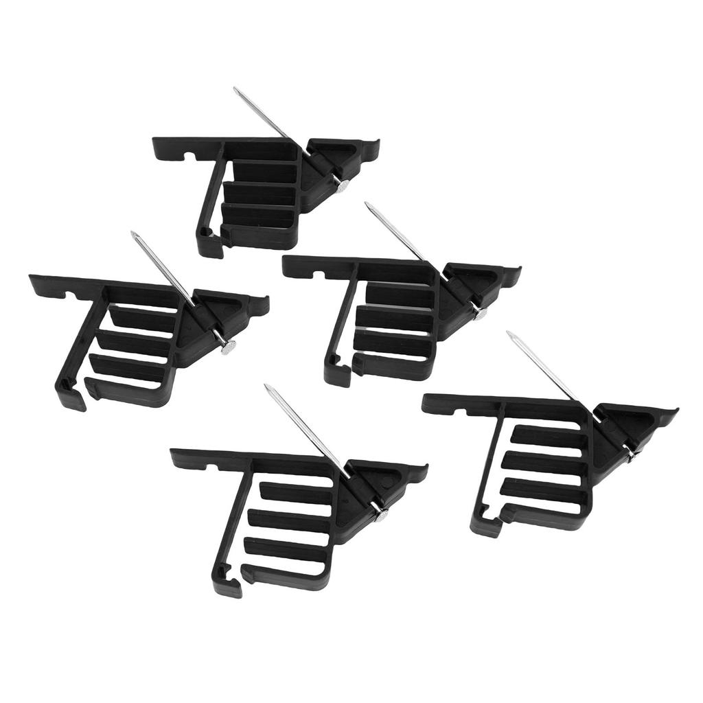 25PCS Electrical Cable Stackers Plastic Wire Fastening Clips and Stainless Steel Nails for UF Non Metalic Coaxial Data