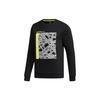 Neo M FAVES SWT 1 Sports Round Neck Pullover Black Men's FP7856