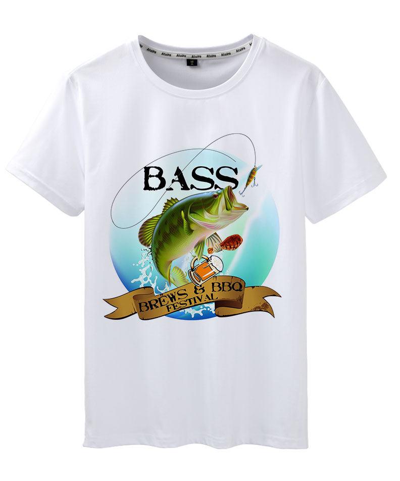 Fishing Tshirt 2026 Summer New European and American Tide Printed Shortsleeved Tshirt Mens and Womens Sea Fishing Tshirt