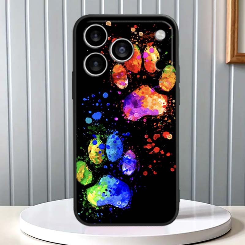 Creative Cat Claw Design Phone Case For Apple iPhone 17 16 16E 15 14 13 12 11 Pro Max Plus Black Soft Silicone