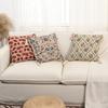 Retro European Style Cotton Linen Flower Cushion Pillowcase Living Room Sofa Backrest High Precision Jacquard Cushion Cover
