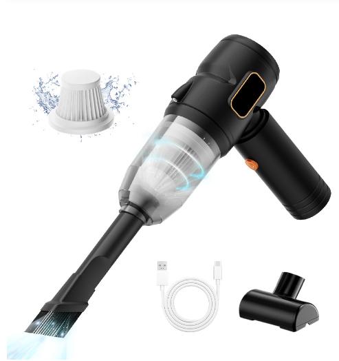 BELIBUY Car Vacuum Cleaner Portable Small Vacuum Cleaner For Multi Purpose Vehicles Small Household Handheld Car Vacuum Cleaner