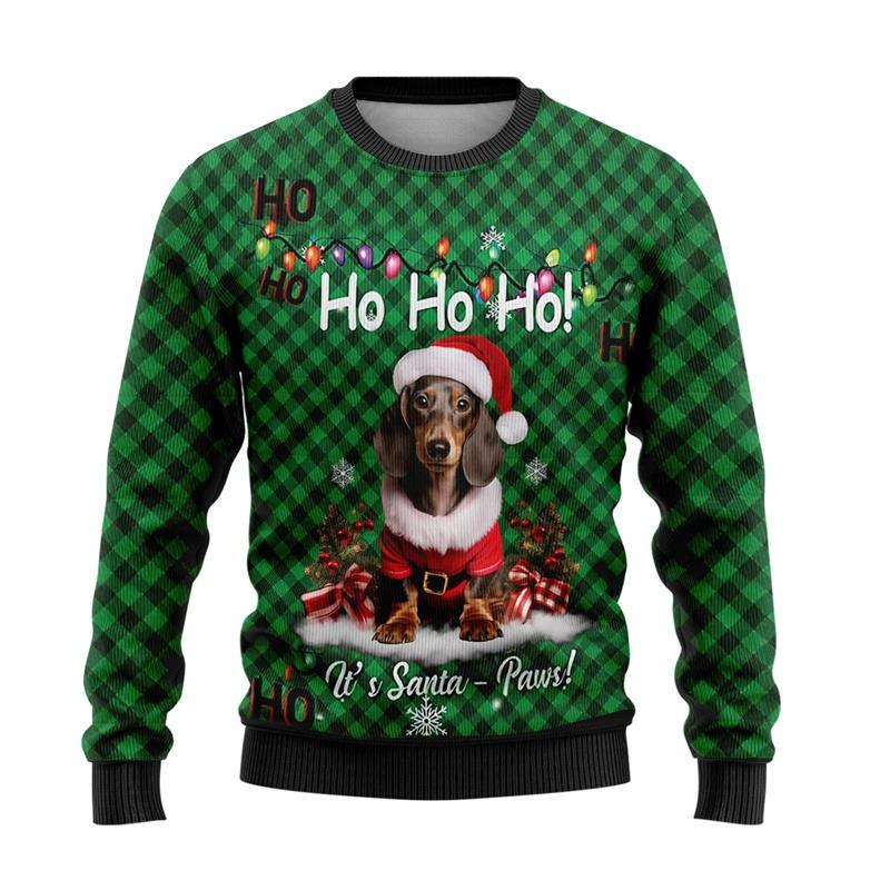 Cute Animal Ugly Christmas Sweater For Men Women Clothes Funny Skull Design Graphic Sweatshirts Casual Crewneck Tops