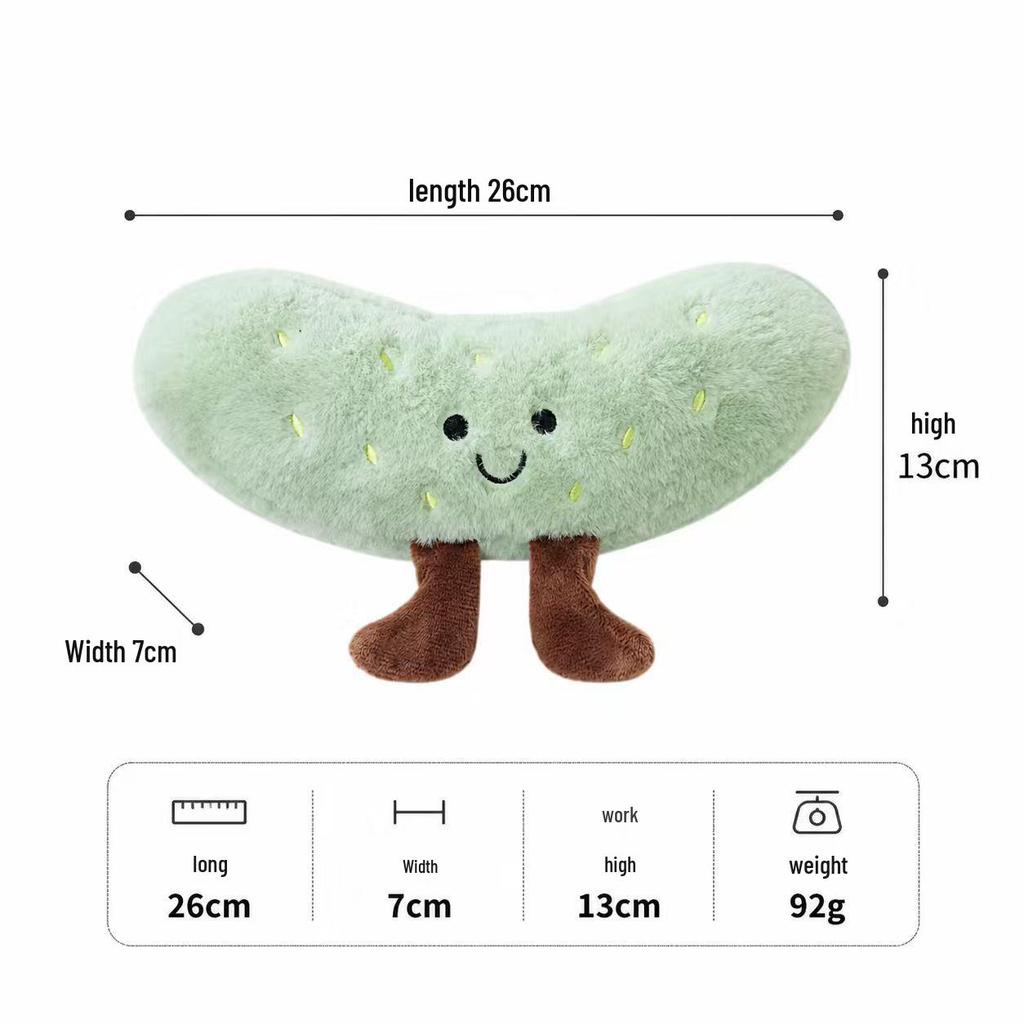 Interactive Green Cucumber Dog Plush Toy: Relieves Boredom, Self-Entertainment, Chew Toy with Unique Shaking Sound
