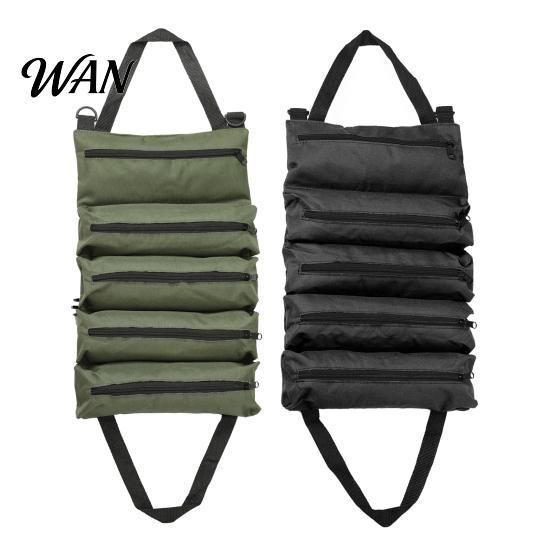 Heavy-duty Tool Pouch Oxford Cloth Organizer Bag for Car Multi-Function Portable Storage with 5 Zippers Back Seat Hanging Auto Repair Zipper Partition