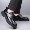 Black Retro Men's Shoes Comfortable and High-quality Style Design Fashion Party Groom's Wedding Thick Soled Casual Shoes New