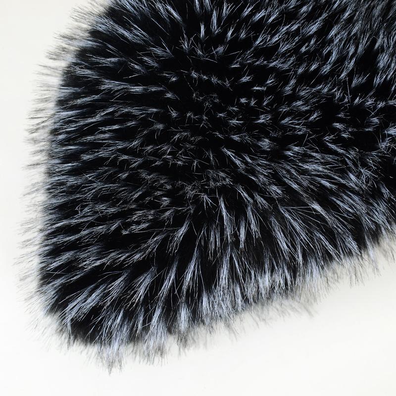 2025 New Cross-border Imitation Fox Hair Warm Fashion Fisherman Mongolian Hat Show Face Small Fur Hat Foreign Trade Fur
