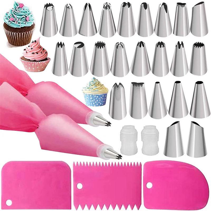 83-Piece Cake Decorating Piping Tip Set