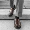 Fashion Size 38-46 Vintage Men Loafers Black Brown Men Comfortable Fashionable Small Leather Shoes American Banquet Business Dress Shoes