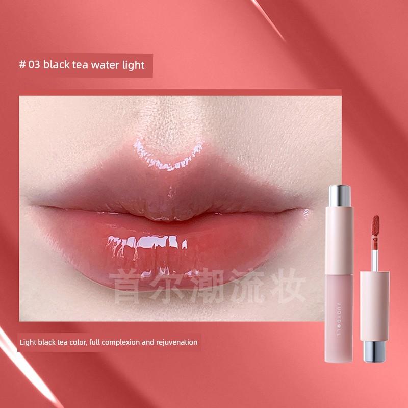 Judydoll Orange Lip Care Essence Lip Gloss Lipstick 04 Colored Lip Gloss Transparent Lip Gloss Nude Color for Women Base Layer Application